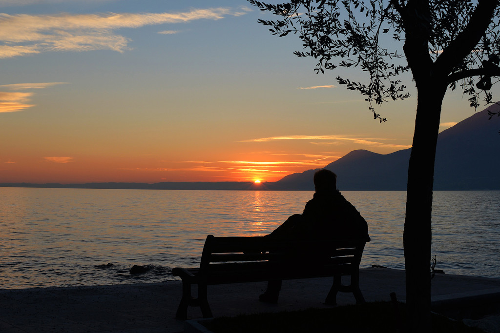 Sunset - tramonto sul Lago di Garda - sunset on Garda Lake